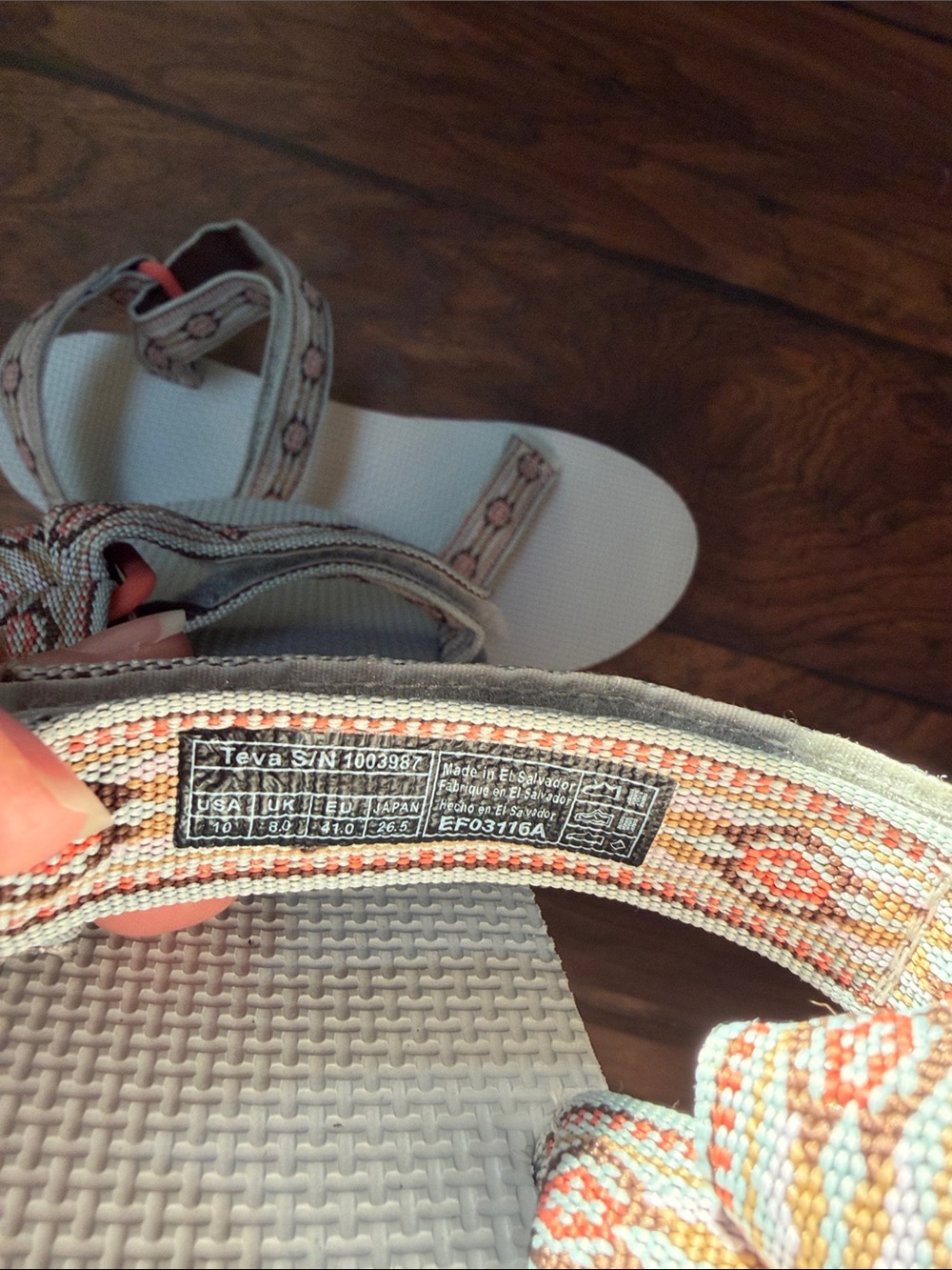 TEVA Original Universal Sandal Beige Aztec women’s 10 sandals - Picture 3 of 4
